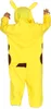 A child wearing a yellow Pikachu-like costume, viewed from the back. Voir les images du produit