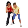 A woman and a girl are playing with a white ball. Produktbild-Vorschau