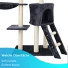 Katzen Kratzbaum Simba 142 cm groß Dunkelgrau - Deluxe Produktbild-Vorschau 7