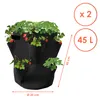 Erdbeer Pflanzsack im 2er Set - je 45 x 35 cm / 45 Liter - Produktbild-Vorschau 2