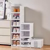 6-stöckige klappbare Schuhboxen , Keine Installation Produktbild-Vorschau 3