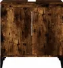 vidaXL Waschbeckenunterschrank Räuchereiche 58x33x60 cm Produktbild-Vorschau 5