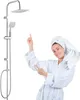 Sprchový set s dažďovou sprchou, nerezová oceľ, výška 80 cm Náhľad obrázku produktu 6
