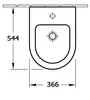 Wand-Hänge-Bidet CH2019V - Badkeramik - Weiß - Zubehör Produktbild-Vorschau 2