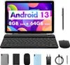 A tablet with accessories laid out on a white background. Produktbild-Vorschau