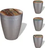 vidaXL Tabouret au design industriel rétro Vieux bois - Voir les images du produit 1