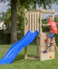 SwingKing Mari Speeltoestel met Glijbaan Hout Naturel/Blauw Produktbild-Vorschau 6