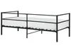 BELIANI Posteľ čierna kovová 90 x 200 cm posteľný rám s Náhľad obrázku produktu 7