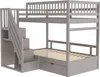 Sweiko Lit superposé en bois massif 90x200 cm, Avec Voir les images du produit 9