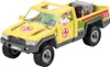 A toy veterinary pickup truck with a driver, a dog, and a cat inside, along with a medical case. Anteprima dell’immagine prodotto