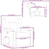 vidaXL Relaxsessel Taupe Stoff Produktbild-Vorschau 8