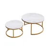 INONEFT Runde Satztische, Couchtisch-Set (2er-Set), moderne Produktbild-Vorschau 11