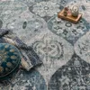 Tappeto da salotto vintage boho moderno a pelo corto Anteprima dell’immagine prodotto 2