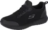 A black Skechers work shoe is shown from a side angle against a white background. Voir les images du produit