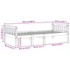 Kinderbett ohne Matratze Wachsbraun 80x200 cm Massivholz Produktbild-Vorschau 8
