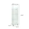 Vitrina expositora de vidrio con iluminación LED y puertas Vista previa de la imagen del producto 4