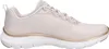Side view of a beige Skechers sneaker. Voir les images du produit