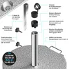 Support de parasol KESSER® en granit avec tube en acier Voir les images du produit 4