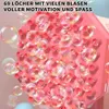 Pinke Blasenpistole mit 69 Löchern, die viele bunte Blasen erzeugt Náhled obrázku produktu