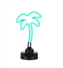 Neonlampe Palme grün  Deko Tischlampe 14x20x36cm Produktbild-Vorschau 3