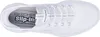 A top-down view of a white Skechers slip-on shoe. Produktbild-Vorschau