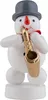 Schneemann Musikant mit Saxophon (8cm) von Zenker Produktbild-Vorschau 2