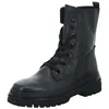 A black leather lace-up boot is shown against a white background. Produktbild-Vorschau