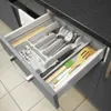 Wkład na sztućce do szuflady rozsuwany szary 36,5x27,5 cm Podgląd zdjęcia produktu 3