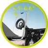 A smartphone mounted on a car's dashboard display. Produktbild-Vorschau