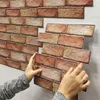 3D Ceglana Tapeta Samoprzylepna - Czerwona 1szt KP38460 Podgląd zdjęcia produktu 3