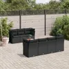 The Living Store 8-tlg. Garten-Sofagarnitur mit Kissen Produktbild-Vorschau 2