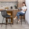 HOMCOM Barkrukken, set van 2, 68 cm, draaibare barkrukken Productafbeelding-voorbeeld 6