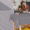 Tischdecke Wachstuch Einfarbig Grau Robust Wasserabweisend Produktbild-Vorschau 5