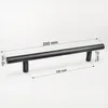 10x Design Möbelgriffe Schwarz Matt – Bohrlochabstand 130mm Produktbild-Vorschau 3