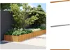 vidaXL Hochbeet 1150x100x36 cm Cortenstahl -  Blumentöpfe & Produktbild-Vorschau 1