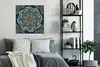 MuchoWow® Poster Mandala - Gelb - Weiß - Muster 75x75 cm - Produktbild-Vorschau 4