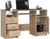 PC-Schreibtisch AKORD ANA Sonoma-Eiche mit 3 Schubladen Produktbild-Vorschau 2