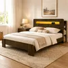 Lit pour adolescent Flieks 140 x 200 cm avec LED, lit Voir les images du produit 1