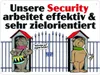 Wachhund Security Metallschild XL in 21x28 cm in weiß Produktbild-Vorschau 1