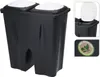 Excellent Houseware Pattumiera a 2 scomparti, plastica, Anteprima dell’immagine prodotto 2