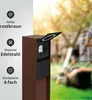Außensteckdose "ADAM 2" - rost braun - schwarze Abdeckung - Produktbild-Vorschau 4