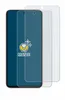 A matte screen protector for a smartphone, shown with a second protector behind it. Produktbild-Vorschau