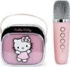 A pink Hello Kitty karaoke speaker and microphone set. Podgląd zdjęcia produktu
