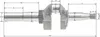Klikový hřídel B&S Series 675 top-valve 104M02  modely Náhled obrázku produktu 1