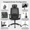 Chaise de bureau ergonomique, chaise de bureau réglable Voir les images du produit 8