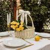 Creative Home Biely prútený veľkonočný košík s uchom | 30 x Náhľad obrázku produktu 2