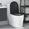 vidaXL Sedile per WC nero 49 x 36 x 4 cm Duroplast Anteprima dell’immagine prodotto 1