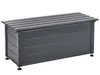 BELIANI Gartentruhe 190L Dunkelgrau Aluminium Wasserfest Produktbild-Vorschau 5