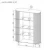 IDOHOME-Glasvitrine SENTO für das Wohnzimmer Vitrine mit Produktbild-Vorschau 6