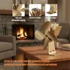 Relaxdays ovenventilator zonder stroom, stil, voor kachel Productafbeelding-voorbeeld 3